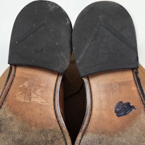 Allen Edmonds McAllister Brogue Wingtip Oxford Brown Leather‎ Dress Shoes 10 D main image 14